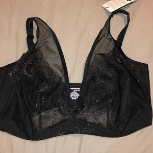 Curvy Couture Intimates & Sleepwear - Mesh Unlined Bra Curvy Couture Intimates & Sleepwear - Mesh Unlined Bra